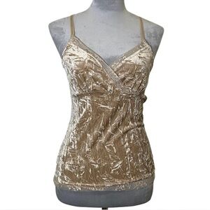 Glamorous Gold Fitted Camisole with Bustier Style